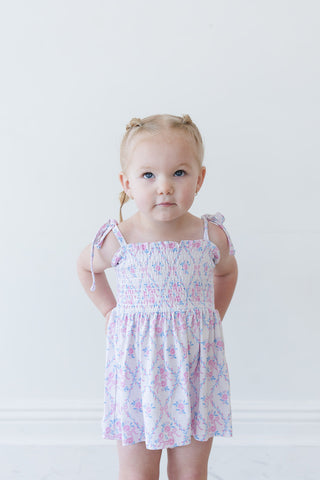 Charlotte - Smocked Diaper Dress Set