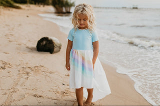 Pastel Blue Rainbow Dress