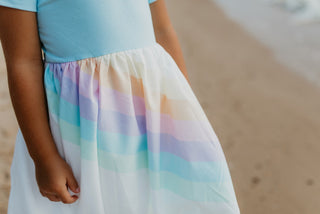 Pastel Blue Rainbow Dress