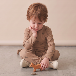 Organic Tee & Pants Set - Woodland Fox