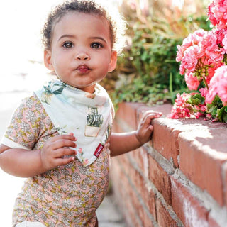 Sandcastle Organic Cotton Three-Layer Kerchief Bib