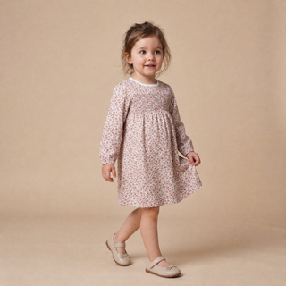 Organic Smocked Sundress - Wild Petal