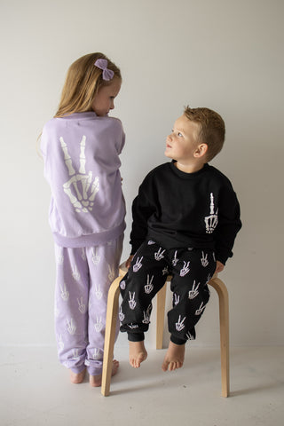 Child Sweat Set | Midnight Skelly