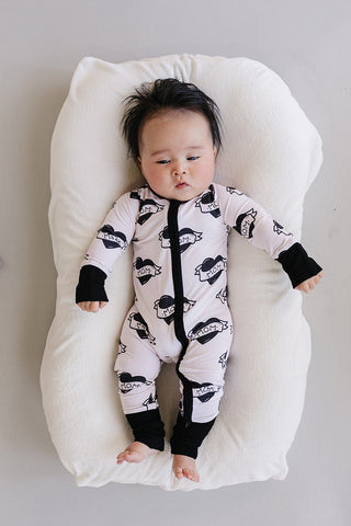 Bamboo Zip Romper | Mom Tattoo