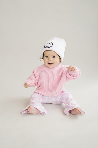 Chunky Knit Sweater | Pink
