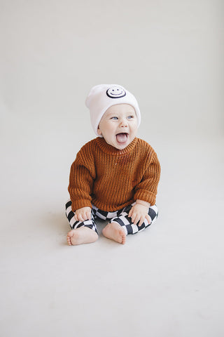Chunky Knit Sweater | Rust