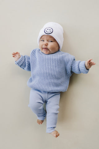 Chunky Knit Sweater | Blue