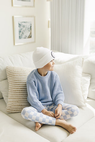 Chunky Knit Sweater | Blue