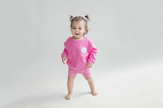 Biker Shorts Set | Pink
