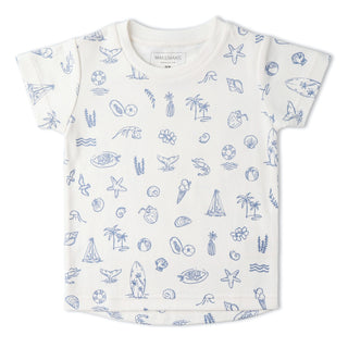 Organic Tee & Shorts Set - Coastal