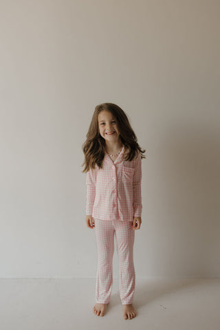 Girl’s Bamboo Button Up Lounge Set | Giselle