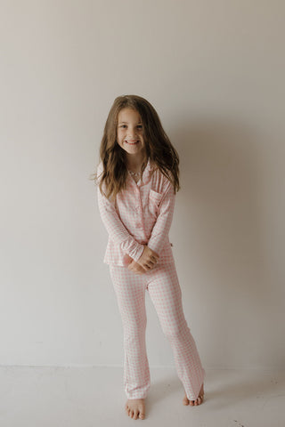 Girl’s Bamboo Button Up Lounge Set | Giselle