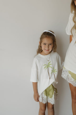Girl's Satin Shorts | Prickly Pear