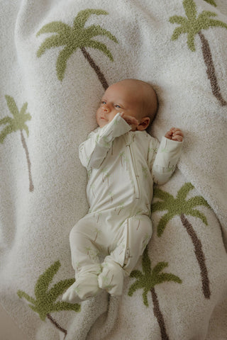 Bamboo Zip Pajamas | Palm