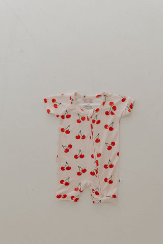 Bamboo Zip Shortie | Cherry Orchard