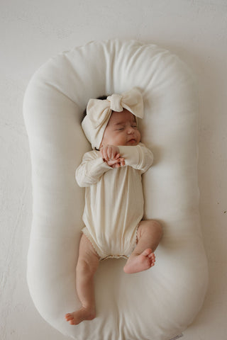 Long Sleeve Snapsuit | Swan