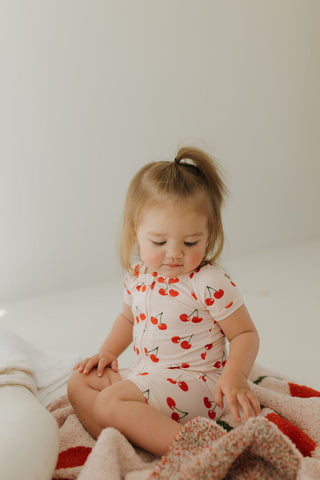 Bamboo Zip Shortie | Cherry Orchard