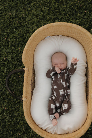 Bamboo Zip Pajamas | With Love from AZ