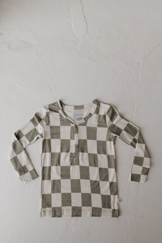 Bamboo Two Piece Pajamas | Oat & Sage