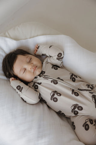 Bamboo Zip Pajamas | Monster Truck