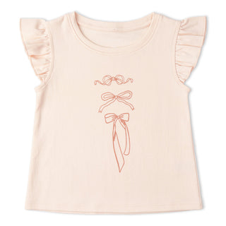 Organic Sleeveless Flutter Top & Shorts Set - Bows