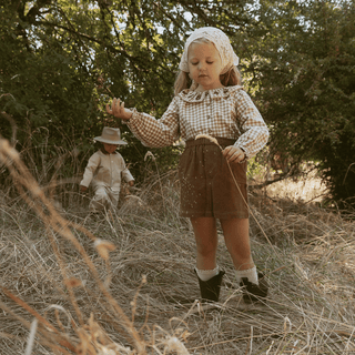 Organic Corduroy Skirt - Brown