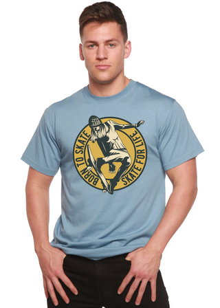 Skate For Life Men's Bamboo Viscose/Organic Cotton Short Sleeve Graphic T-Shirt