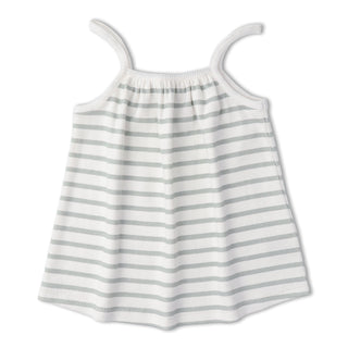 Organic Tank Top & Shorts Set - Fog Stripes