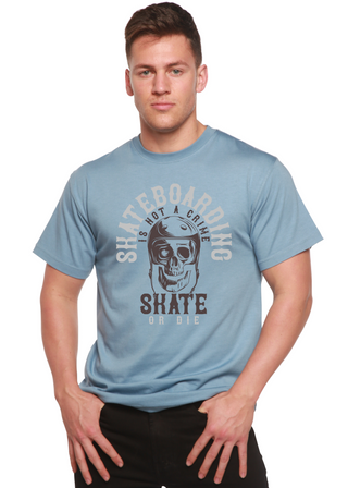 Skate Boarding Men's Bamboo Viscose/Organic Cotton Short Sleeve Graphic T-Shirt