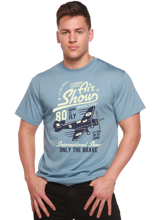 Air Show Men's Bamboo Viscose/Organic Cotton Short Sleeve Graphic T-Shirt