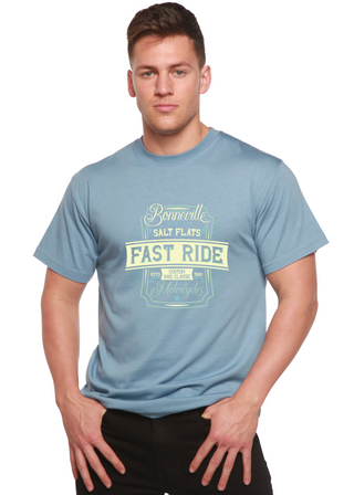 Fast Ride Men's Bamboo Viscose/Organic Cotton Short Sleeve Graphic T-Shirt
