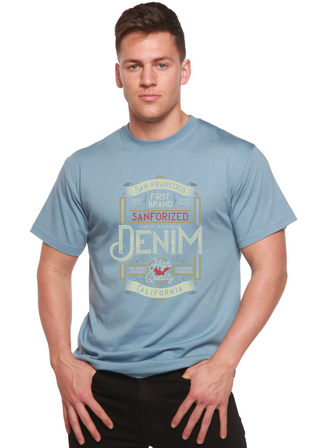 Denim California Men's Bamboo Viscose/Organic Cotton Short Sleeve Graphic T-Shirt