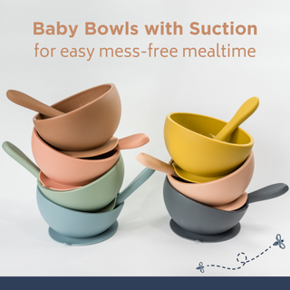 Charcoal Suction Bowl and Spoon Set