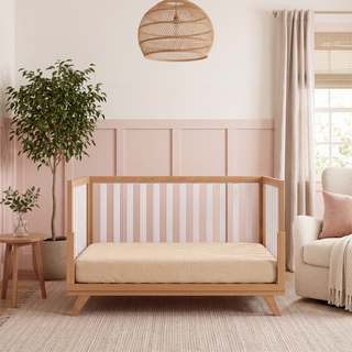 Muslin Fitted Crib Sheets, 2 Pack in Fern and Cream