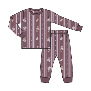 Cottage Stripe Floral Bamboo Pajamas