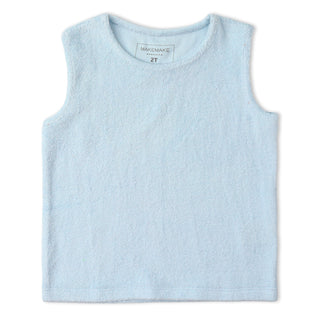 Organic Sleeveless Tee & Shorts Set - Light Blue