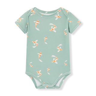 Swimming Koi Cotton Stretch Short Sleeve One Piece