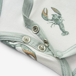 Mint Lobster Luxe Stretch Short Sleeve One Piece