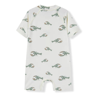 Mint Lobster Zipper Shortall Swimsuit