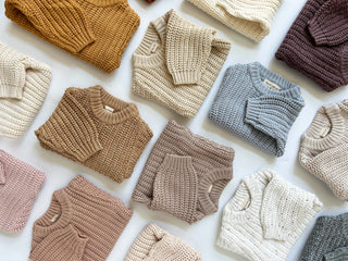 Baby Chunky Knit Braided Sweater | Pastels