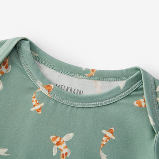 Swimming Koi Cotton Stretch Long Sleeve One Piece