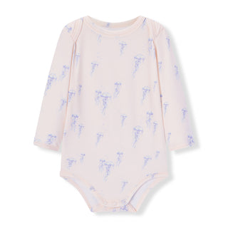 Sunset Jellyfish Cotton Stretch Long Sleeve One Piece
