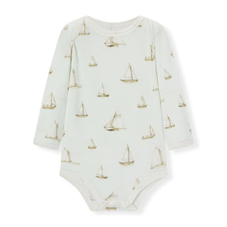 Sailboat Melody Organic Cotton Long Sleeve One Piece