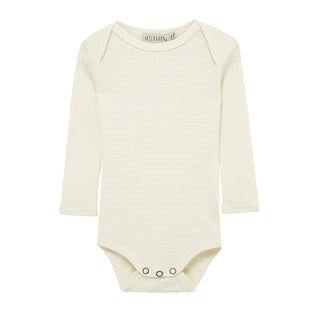 Vanilla Waffle Long Sleeve One Piece