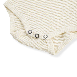 Vanilla Waffle Long Sleeve One Piece