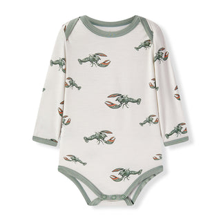 Mint Lobster Luxe Stretch Long Sleeve One Piece