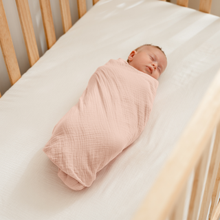 Muslin Swaddle Blankets, 42” x 42” in Cream, Blush, Mauve, Pack of 3