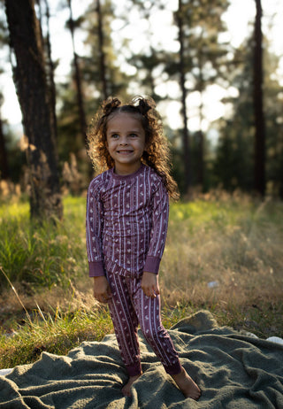Cottage Stripe Floral Bamboo Pajamas