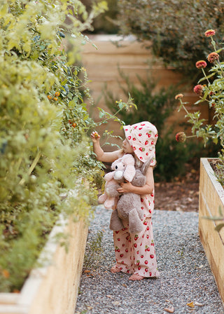 Strawberry Wide Brim Sun Bonnet Hat