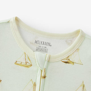 Sailboat Melody Organic Cotton Zipper Pajama
